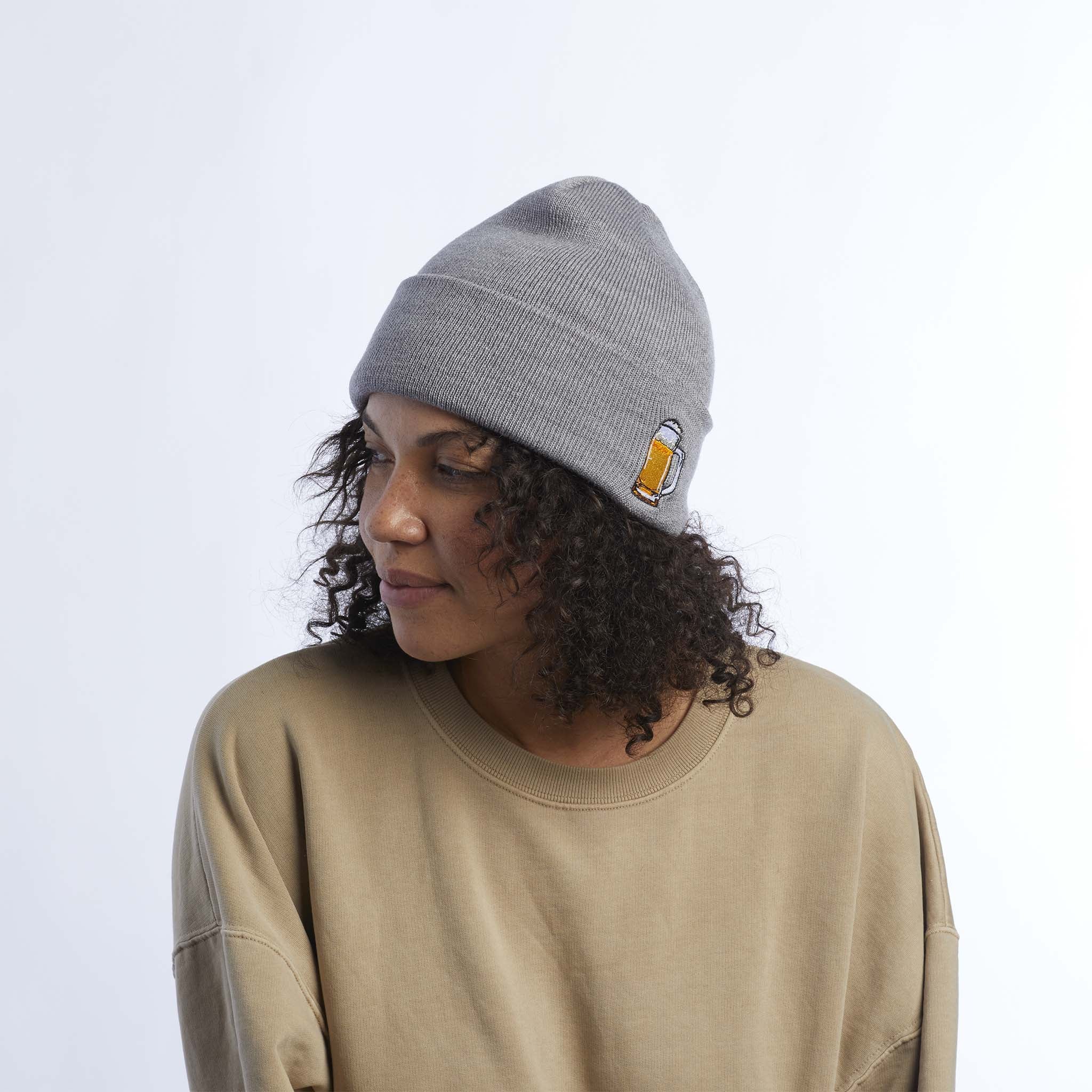 The Crave Food & Drink Patch Acrylic Cuff Beanie - Image 4