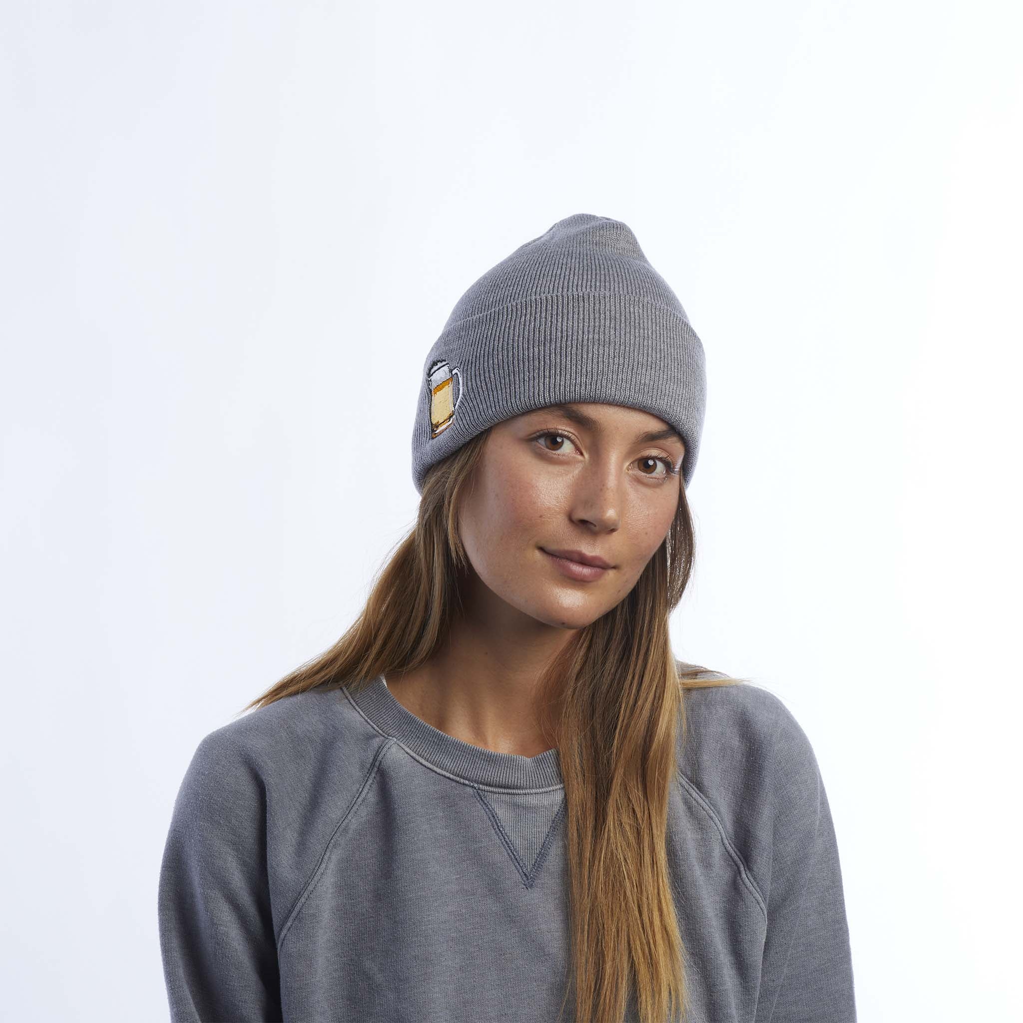 The Crave Food & Drink Patch Acrylic Cuff Beanie - Image 5